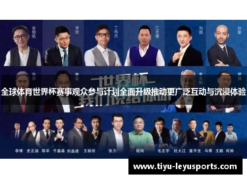 全球体育世界杯赛事观众参与计划全面升级推动更广泛互动与沉浸体验